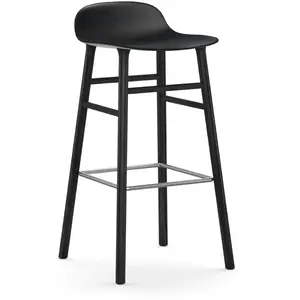 Normann Copenhagen Tabouret Form Barstool H 75 Cm Avec Piètement En Bo... pas cher