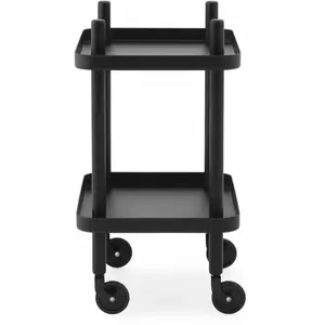 Chariot en acier noir 50 x 35 x 64 cm Block - Normann Copenhagen pas cher