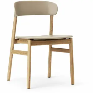 Chaise en chêne et polypropylène sable Herit Sand - Normann Copenhagen