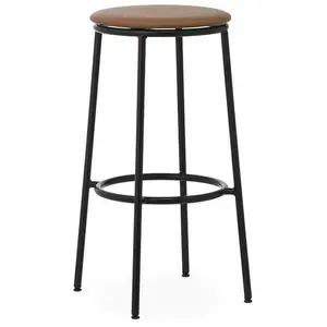 Tabouret de bar Circa - Brandy (cuir) - 75 cm Normann Copenhagen pas cher