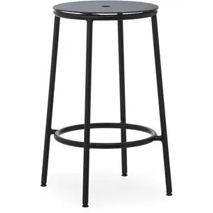 Tabouret de bar Circa - aluminium noir - 65 cm Normann Copenhagen pas cher