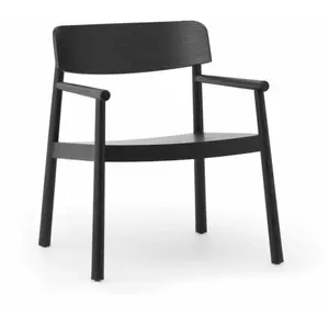 Fauteuil lounge en frêne noir Timb noir - Normann Copenhagen pas cher