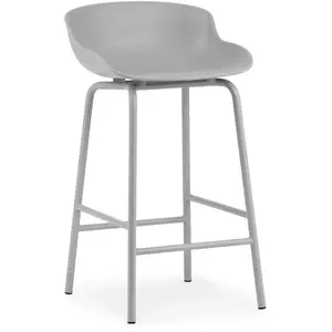 Tabouret de bar en acier et pp gris 65 cm Hyg - Normann Copenhagen pas cher