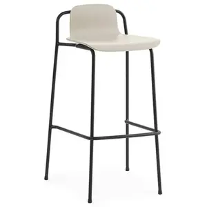 Chaise de Bar Studio - gris clair - H 75 cm Normann Copenhagen pas cher