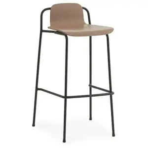 Tabouret de bar Studio 75 Cm Acier Noir - Normann Copenhagen pas cher