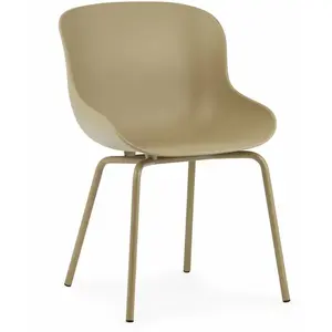 Chaise en acier peint et pp sable Hyg - Normann Copenhagen pas cher