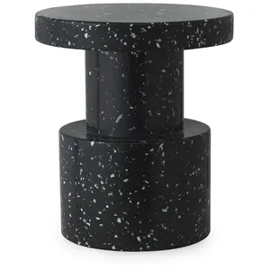 Tabouret noir pixelisé Bit noir - Normann Copenhagen pas cher
