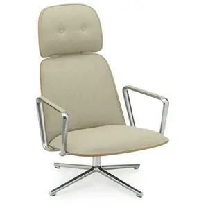 Pad Lounge Chair High Swivel Alu - Normann Copenhagen