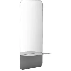 Normann Copenhagen Miroir Horizon vertical Inox - 605712 pas cher