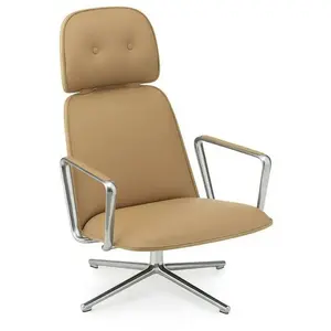 Pad Lounge Chair High Swivel Alu - Normann Copenhagen
