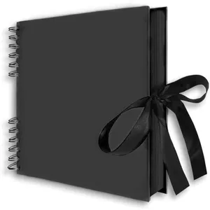 DLZAOAO Noir Album-photo, Scrapbook, Album Photo Scrapbooking Vierge Valentin Anniversaire Mariage CadeauxVendu parcdiscount