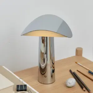 lampe à poser LED rechargeable GEJST Lium, chrome, 2 700 K, USB pas cher