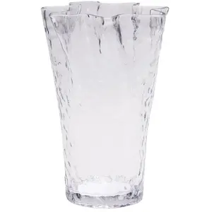 Vase à volants transparent Ruffle - Hübsch pas cher