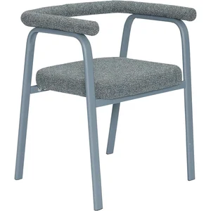 Chaise de salle à manger en tissus gris Ecto - Hübsch pas cher