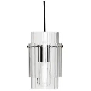 Comparateur de prix : Hubsch Lampe à suspension verre / métal - nickel