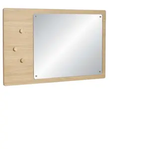 Comparateur de prix : Hubsch Miroir mural avec tableau d'affichage