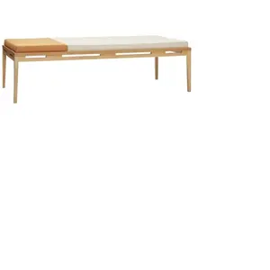 Hubsch Lit de repos avec oreillers - beige / orange