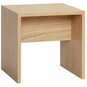 Table d'appoint Less en mdf et placage de chêne Hubsch pas cher