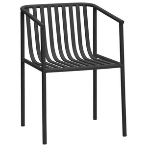Hubsch Chaise d'extérieur en métal - noir pas cher