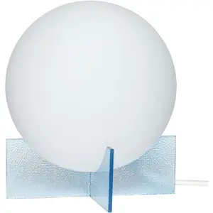 Hubsch Lampe de table en verre - opale / bleuVendu parinteriorlabels