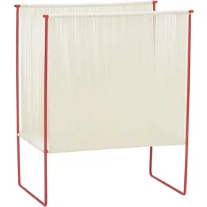 Hubsch Porte-revues - naturel / rouge pas cher