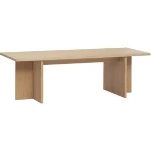 Table basse rectangulaire en chêne naturel - Hübsch pas cher