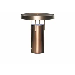 Comparateur de prix : Hubsch HÜBSCH Lampe à poser LED rechargeable BringMe laiton bruni, acier