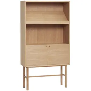 Commode rectangulaire en chêne naturel 80x150 cm Archive - Hübsch pas cher