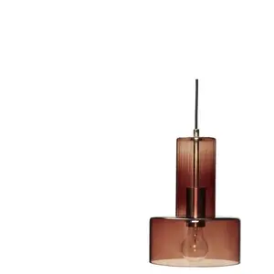 Comparateur de prix : Hubsch Lampe à suspension en verre - marron