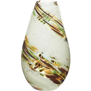 Comparateur de prix : Vase Hubsch Interior Grove - ambre/marron/vert - 19x33 cm