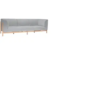 Comparateur de prix : Canapé 3 places en polyester gris 182 cm Moment - Hübsch