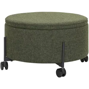 Comparateur de prix : Pouf de rangement - Hubsch Interior - Contain - vert - 66x37 cm