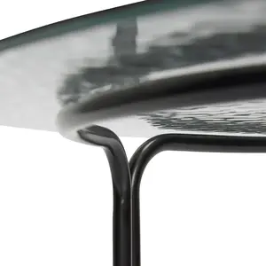 Table basse Hubsch Interior Orbit - noir - 80x45 cm pas cher