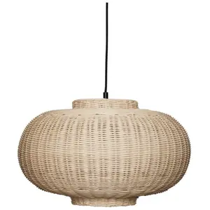 Hubsch CHAND ELLIPSE-CHAND ELLIPSE - Suspension Rotin H27cm pas cher
