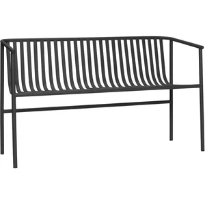 Banc en métal noir 133x59xh82cm Villa - Hübsch pas cher