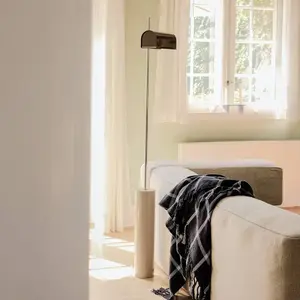 Comparateur de prix : Hubsch Lampadaire à réflecteur marron