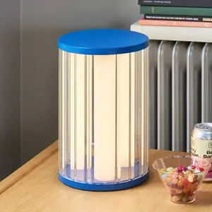 Comparateur de prix : Hubsch Lampe de table Aru bleue
