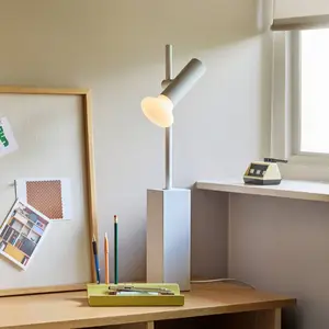 Hubsch Lampe de table gris clair pas cher
