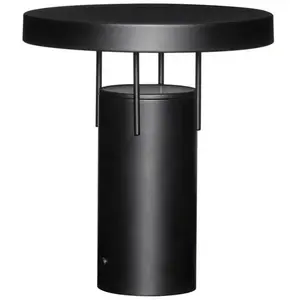Comparateur de prix : lampe à poser LED rechargeable HÜBSCH BringMe, noir mat, hauteur 28 cm