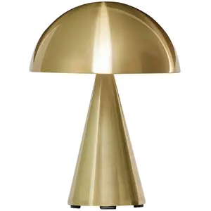 Lampe sans fil en fer finition laiton 15x20cm Mush - Hübsch pas cher