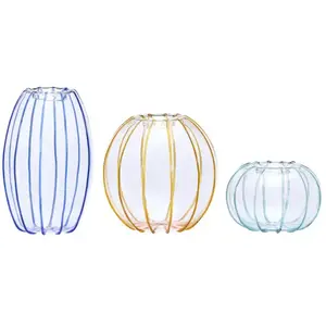 Vase Hubsch Interior Orbit(x3) ø 10x15 cm / ø 12x12 cm / ø 10x7 cm