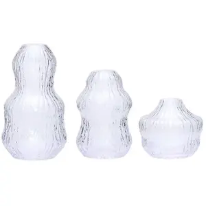 Vase Hubsch Interior Fuyu(x3) ø 11x20 cm / ø 10x15 cm/ ø 11x10 cm