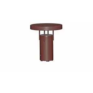 lampe à poser LED rechargeable HÜBSCH BringMe Mini, bordeaux, 20 cm pas cher