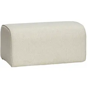 Pouf en tissu beige - Hübsch