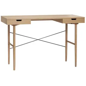 Hubsch Bureau en bois avec 2 tiroirs de rangement - naturelVendu parliving-and-company
