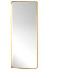 Miroir mural Hubsch Interior Retro - laiton - 31x76 cm