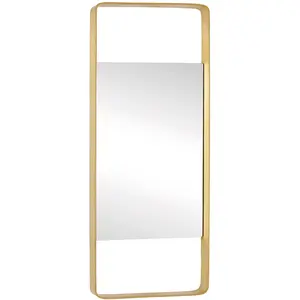 Hübsch Miroir mural Hubsch Interior Aware - laiton - 31x76 cm