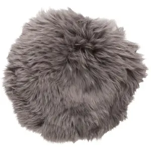 Comparateur de prix : Hübsch - Coussin d'assise en peau de mouton Gris taille unique