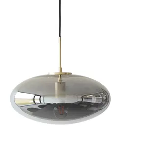 Hubsch Luminaire suspendu fumée verre laitonVendu parinteriorlabels