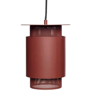 Hubsch Luminaire suspendu maille en métal rouge